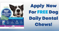 FREE Vetality Brush-Free Daily Dental Chews for Dogs Sample!