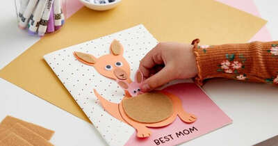 FREE Kangaroo Mother's Day Card Craft Event 