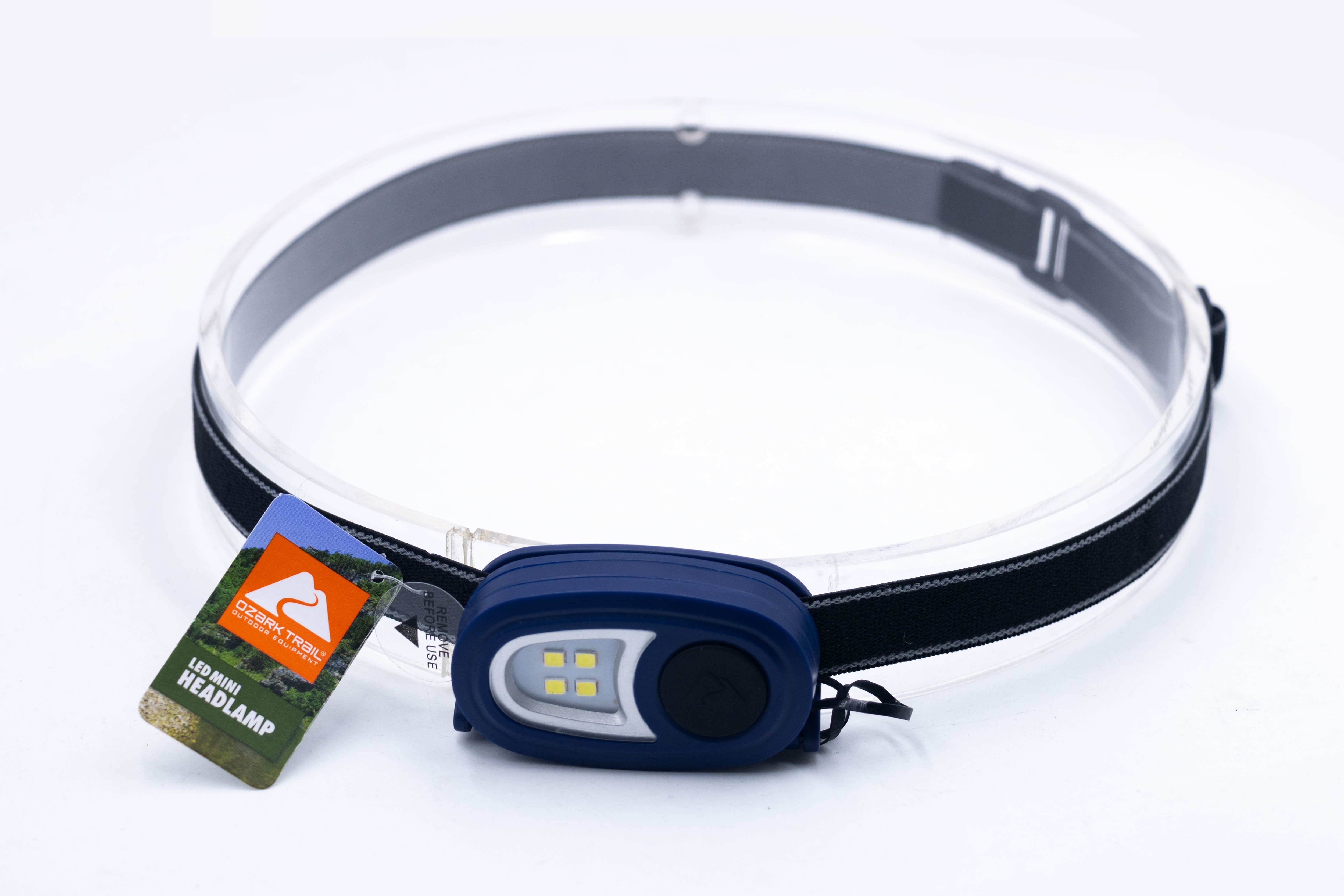 TrySpree Ozark Trail 20 Lumens LED Headlamp w/ 2x Batteries (Blue