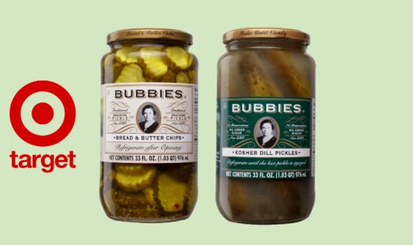 Jar of Bubbies Pickles for Free at Target After Rebate