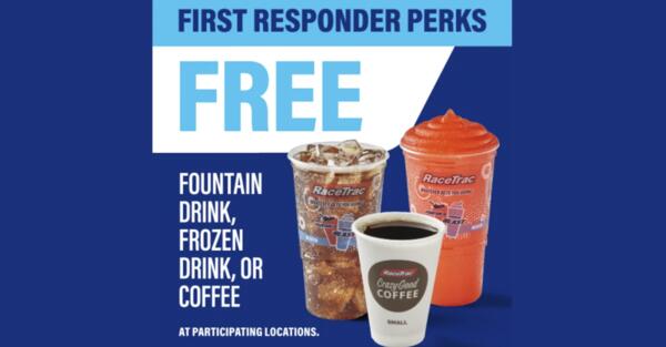 RaceTrac Offers FREE Daily Coffee or Fountain Drink for First Responders