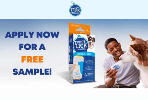 Twist + Lick Dog Dental Gel Sample for Free