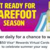 Win a $50 Visa gift card - Barefoot Season Sweepstakes!