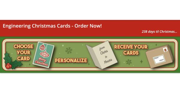  Engineer Some Holiday Joy – Get 3 Free Christmas Cards