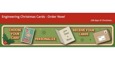  Engineer Some Holiday Joy – Get 3 Free Christmas Cards