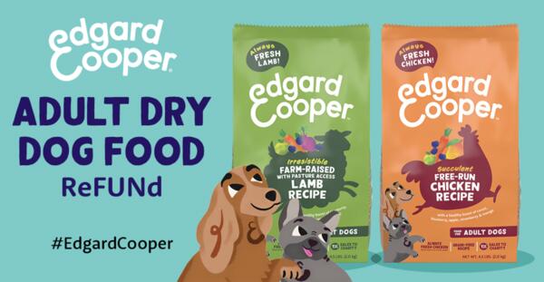 Try Edgard & Cooper Adult Dog Food FREE with Ripple Street ReFUNd!