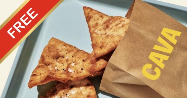 One Day Only: FREE CAVA Pita Chips – March 29th