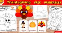 Thanksgiving Printable Activities, Games & More for FREE!!