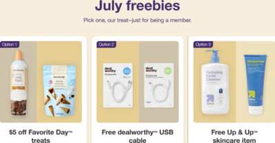 Target Circle 360 Perk: Choose a FREE Gift or $5 Off!