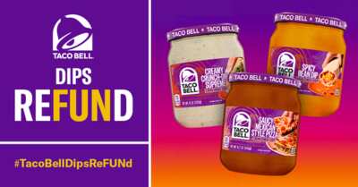 Dip into Deliciousness: Free Taco Bell Dips ReFUNd with Ripple Street!