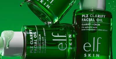 Clarify & Glow: FREE e.l.f. P.L.Z. Facial Oil Sample