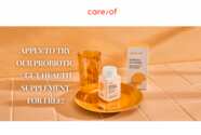 25-Day Supply of Care/of Probiotic + Gut Health Vitamins for Free