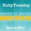Your Instant Win Awaits! 742,530 Prizes at Ruby Tuesday!