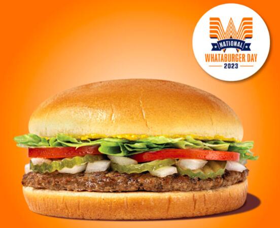 Burger for FREE at Whataburger