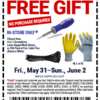 Get your FREE Screwdriver, Work Gloves, or Cable Ties at Harbor Freight!