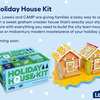 Free Holiday Gingerbread House building kit from Lowe's 