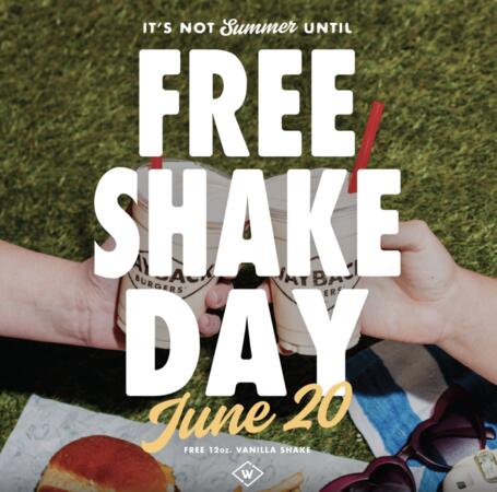Get a FREE Vanilla Shake at Wayback Burgers — June 20 Only