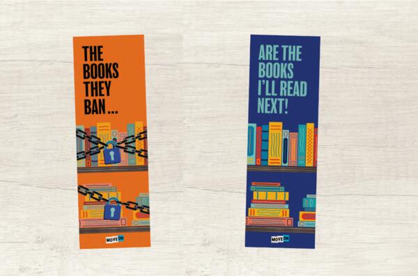 Free Banned Books 3D Bookmark 