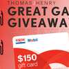 Thomas J. Henry Great Gas Giveaway