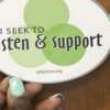 Empathy on Display: Get Your Free 'I Seek to Listen and Support' Decal!