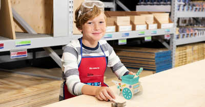 Claim your Free Garden Cart Planter Craft for Kids at Lowe's