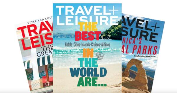 12 Month Subscription to Travel + Leisure Magazine for FREE!