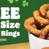 St. Paddy’s Day Special – Free Onion Rings at Burger King!
