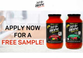Just Like Home Pasta Sauce Sample for Free