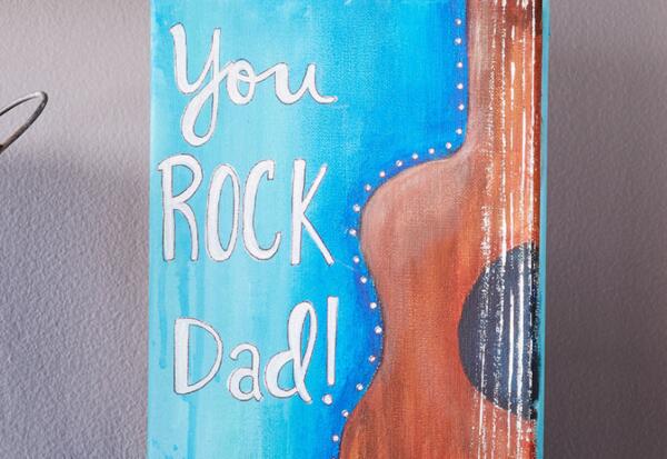 You Rock Dad! Canvas Craft Event for Free
