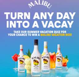 Malibu Rum 100 Days of Summer Sweepstakes - WIN a Malibu Vacation Box!