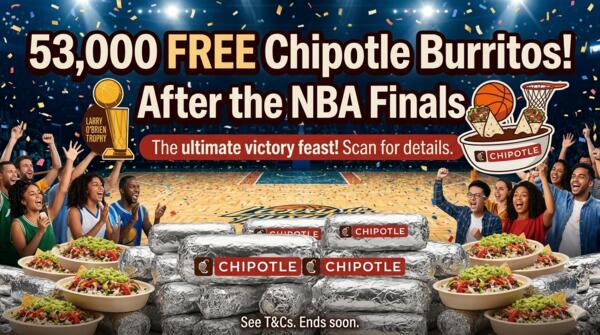 Don’t Miss: 53,000 FREE Burritos from Chipotle