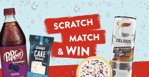 Casey’s Millions of Prizes – Win Free Food, Drinks & Points!