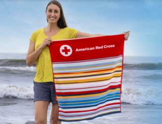 American Red Cross Beach Towel for Free for Blood Donation