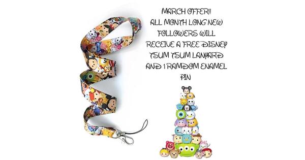  Free Disney Tsum Tsum Lanyard & Enamel Pin