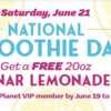 June 21 Only: FREE Lunar Lemonade at Planet Smoothie Near You!