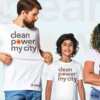 Clean Power My City T-Shirt & Stickers for Free