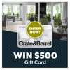 Mainvue Homes $500 Crate & Barrel Gift Card Giveaway