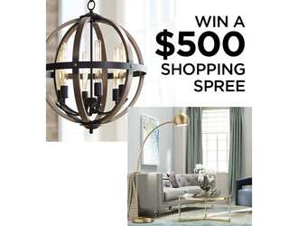Lamps Plus $500 Shopping Spree Giveaway