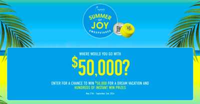 Enter the Cupcake Vineyards Summer of Joy Sweepstakes and WIN $50,000 or 1 of 1,078 Instant Win Prizes!
