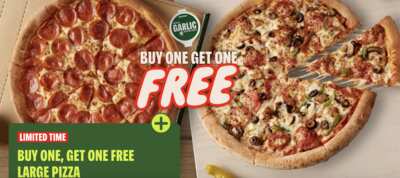 BOGO Delicious – Free Large Pizza with Purchase at Papa John’s!