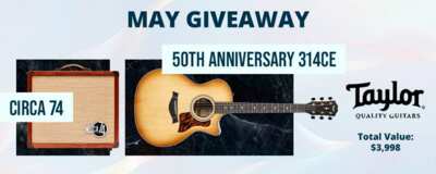Enter the 50 Years of Taylor Craftsmanship to WIN an Acoustic Guitar & Amp Set!