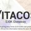 SWEEPSTAKE: Vitacost $30k
