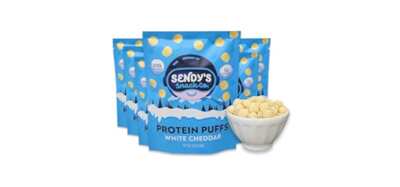 Claim your FREE Bag of Sendy's Snack Co. White Cheddar Protein Puffs