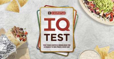 Brains = Burritos – Take the Chipotle IQ Test!