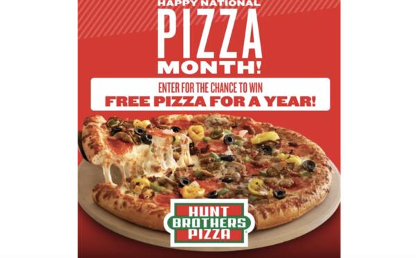 Dream Big: Free Hunt Brothers Pizza for a Year!