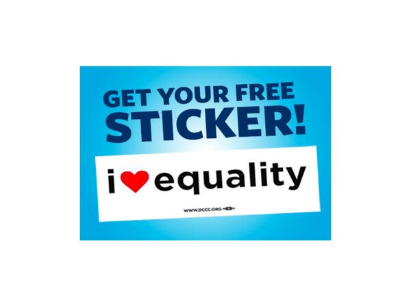 I Heart Equality Sticker for Free