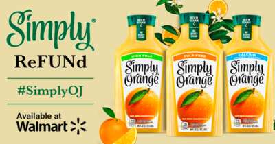 SIMPLY Orange Juice ReFUND for Free with Ripple Street