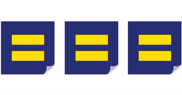 Human Rights Equality Sticker for Free