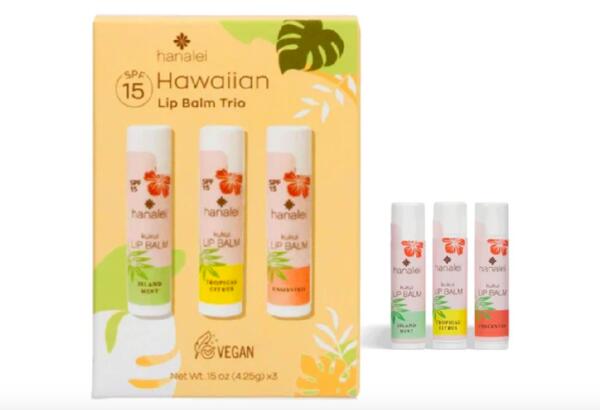 Hanalei Kukii Lip Balm Set for Free