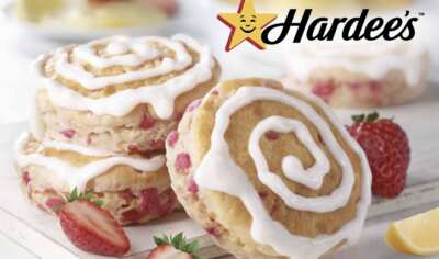 Hardee’s is Giving Away FREE Strawberry Lemon Biscuits!